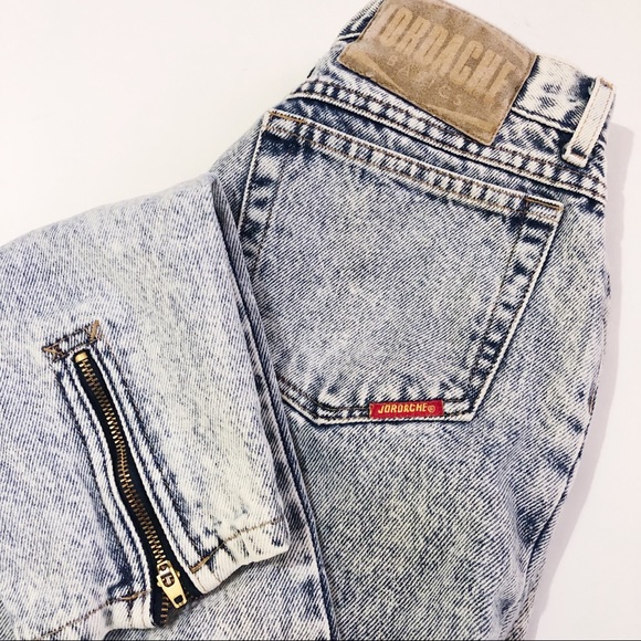 Vintage Acid Wash Zip Ankle Jordache High waisted - Picture 2 of 8